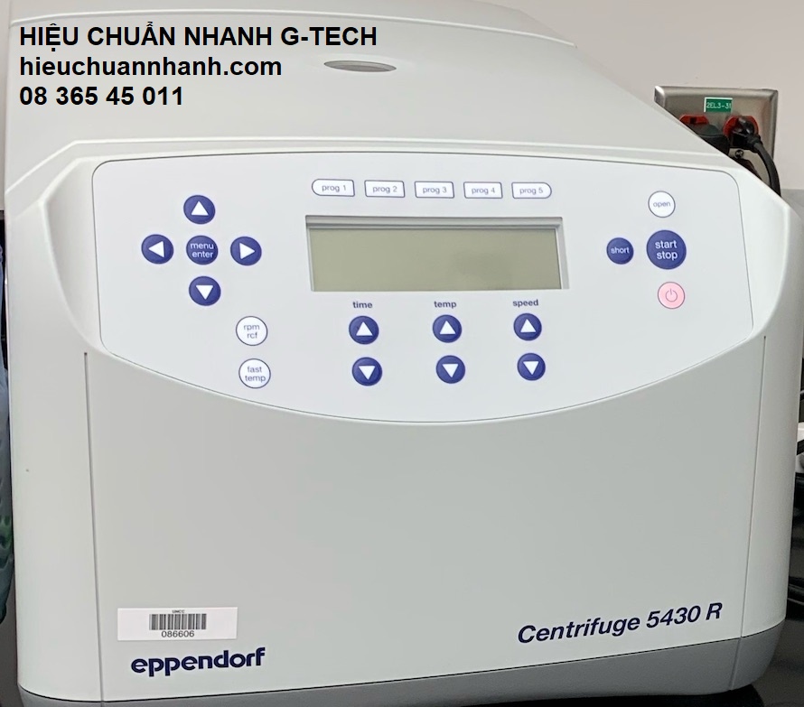 Hiệu chuẩn máy ly tâm/ Centrifuge EPPENDORF 5430R- Hiệu chuẩn nhanh Hiệu chuẩn máy ly tâm/ Centrifuge EPPENDORF 5430R- Hiệu chuẩn nhanh