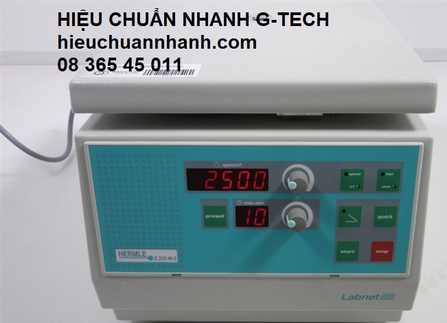 Hiệu chuẩn máy ly tâm HERMLE Z233M-2/ Speedometer Of Centrifuge Hiệu chuẩn máy ly tâm HERMLE Z233M-2/ Speedometer Of Centrifuge