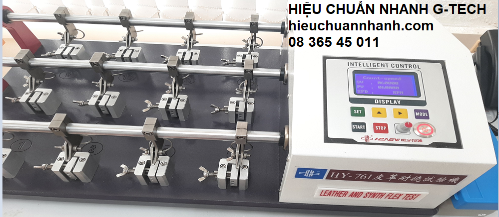 Hiệu chuẩn máy thử kéo thử nghiệm da giày/ leather and synth flex test hy-761 Hiệu chuẩn máy thử kéo thử nghiệm da giày/ leather and synth flex test hy-761
