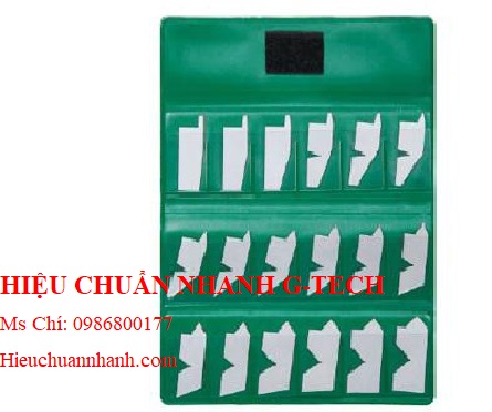 Hiệu chuẩn bộ dưỡng đo góc INSIZE 4807 (18 lá).Hiệu chuẩn nhanh G-tech  Hiệu chuẩn bộ dưỡng đo góc INSIZE 4807 (18 lá).Hiệu chuẩn nhanh G-tech