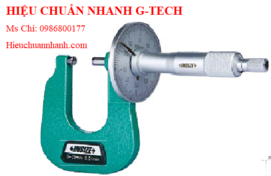 Hiệu chuẩn  Panme đo ren cơ khí INSIZE 3281-75A (50-75mm; 0.01mm; không kèm đầu đo).Hiệu chuẩn nhanh G-tech Hiệu chuẩn  Panme đo ren cơ khí INSIZE 3281-75A (50-75mm; 0.01mm; không kèm đầu đo).Hiệu chuẩn nhanh G-tech