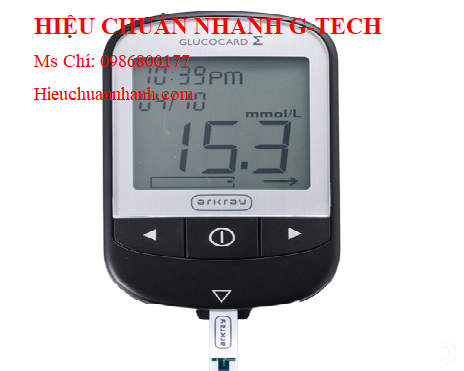 Hiệu chuẩn máy đo đường huyết Glucocard Arkray GT-1070 (10–600mg/dl).Hiệu chuẩn nhanh G-tech Hiệu chuẩn máy đo đường huyết Glucocard Arkray GT-1070 (10–600mg/dl).Hiệu chuẩn nhanh G-tech