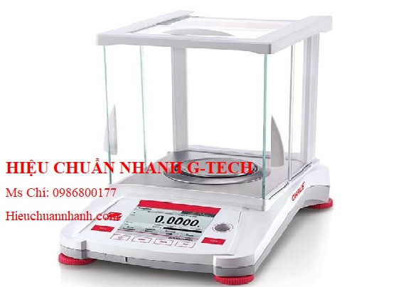 Hiệu chuẩn cân phân tích 4 số lẻ ( 220 x 0.0001g) AX224/E Ohaus.Hiệu chuẩn nhanh G-tech Hiệu chuẩn cân phân tích 4 số lẻ ( 220 x 0.0001g) AX224/E Ohaus.Hiệu chuẩn nhanh G-tech