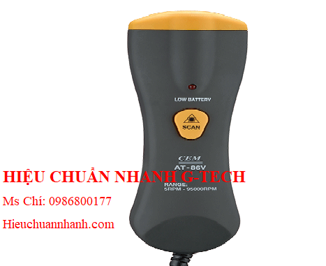 Hiệu chuẩn  máy đo tốc độ vòng quay chính xác cao CEM AT-86V (6~120,000RPM,±0.5%).Hiệu chuẩn nhanh G-tech Hiệu chuẩn  máy đo tốc độ vòng quay chính xác cao CEM AT-86V (6~120,000RPM,±0.5%).Hiệu chuẩn nhanh G-tech