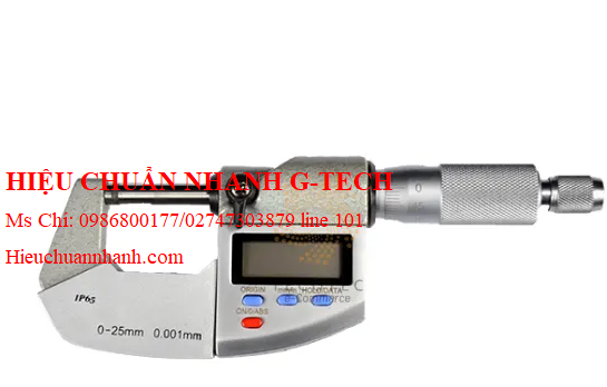 Hiệu chuẩn panme đo ngoài điện tử Hoyamo HWM-75 (50-75mm, 0.001mm).Hiệu chuẩn nhanh G-tech Hiệu chuẩn panme đo ngoài điện tử Hoyamo HWM-75 (50-75mm, 0.001mm).Hiệu chuẩn nhanh G-tech