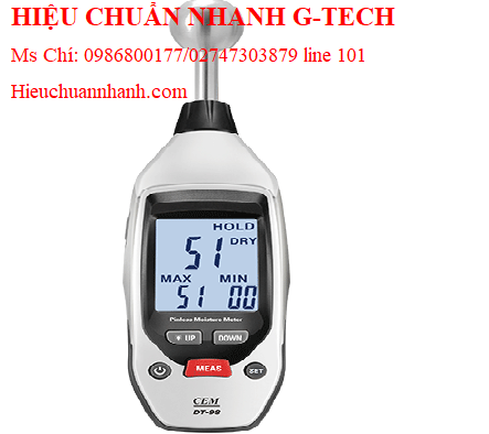 Hiệu chuẩn máy đo độ ẩm không đầu đo mini CEM DT-98 (0.0~100.0%;20~40mm).Hiệu chuẩn nhanh G-tech Hiệu chuẩn máy đo độ ẩm không đầu đo mini CEM DT-98 (0.0~100.0%;20~40mm).Hiệu chuẩn nhanh G-tech