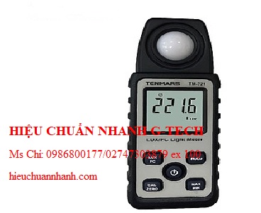 Hiệu chuẩn máy đo cường độ ánh sáng TENMARS TM-721. Hiệu chuẩn nhanh G-tech Hiệu chuẩn máy đo cường độ ánh sáng TENMARS TM-721. Hiệu chuẩn nhanh G-tech