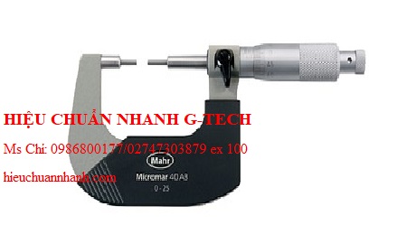 Hiệu chuẩn panme đo ngoài cơ khí Mahr 4134920DKS (40 AB, 0-1"). Hiệu chuẩn nhanh G-tech Hiệu chuẩn panme đo ngoài cơ khí Mahr 4134920DKS (40 AB, 0-1"). Hiệu chuẩn nhanh G-tech