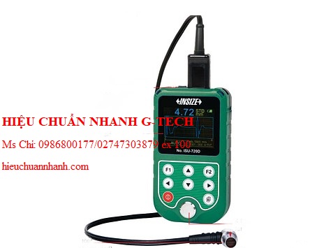 Hiệu chuẩn máy đo độ dày bằng siêu âm INSIZE ISU-710D (20~590mm). Hiệu chuẩn nhanh G-tech