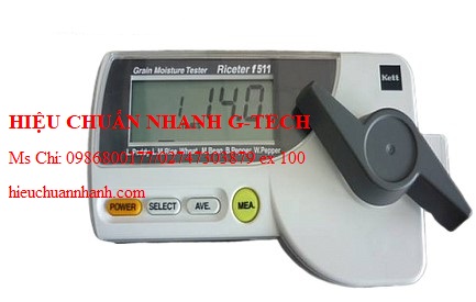 Hiệu chuẩn máy đo độ ẩm ngũ cốc Kett F 511. Hiệu chuẩn nhanh G-tech Hiệu chuẩn máy đo độ ẩm ngũ cốc Kett F 511. Hiệu chuẩn nhanh G-tech