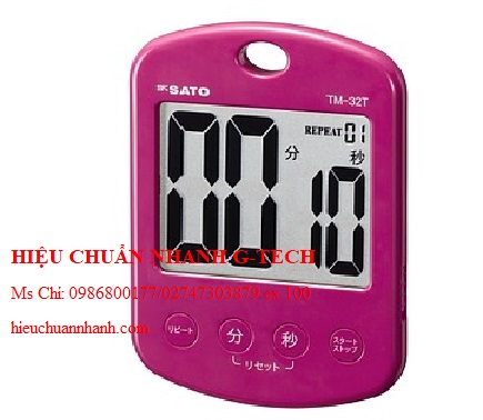 Hiệu chuẩn đồng hồ bấm giờ có lặp lại skSATO TM-32T (P) Pink (10 giây~99 phút 59 giây). Hiệu chuẩn nhanh G-tech Hiệu chuẩn đồng hồ bấm giờ có lặp lại skSATO TM-32T (P) Pink (10 giây~99 phút 59 giây). Hiệu chuẩn nhanh G-tech