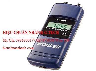 Hiệu chuẩn máy đo áp suất Wöhler DM 200 (±2 bar / ±2.000 hPa; -20~99 °C; 1.5m vòi Pa). Hiệu chuẩn nhanh G-tech Hiệu chuẩn máy đo áp suất Wöhler DM 200 (±2 bar / ±2.000 hPa; -20~99 °C; 1.5m vòi Pa). Hiệu chuẩn nhanh G-tech