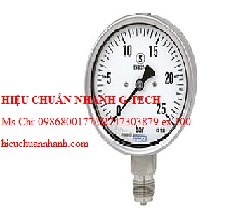 Hiệu chuẩn đồng hồ đo áp suất Wika 232.50 (10 MPa,dial 100,chân đứng). Hiệu chuẩn nhanh G-tech Hiệu chuẩn đồng hồ đo áp suất Wika 232.50 (10 MPa,dial 100,chân đứng). Hiệu chuẩn nhanh G-tech