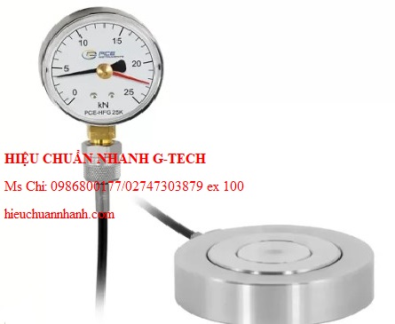 Hiệu chuẩn máy đo lực PCE PCE-HFG 25K-E100 (0~25000 N). Hiệu chuẩn nhanh G-tech Hiệu chuẩn máy đo lực PCE PCE-HFG 25K-E100 (0~25000 N). Hiệu chuẩn nhanh G-tech