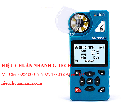 Hiệu chuẩn máy đo tốc độ gió OWON OWM5500 (0.6 - 40 m/s; 5 - 95 %RH; -10 - 50 ℃). Hiệu chuẩn nhanh g-tech Hiệu chuẩn máy đo tốc độ gió OWON OWM5500 (0.6 - 40 m/s; 5 - 95 %RH; -10 - 50 ℃). Hiệu chuẩn nhanh g-tech