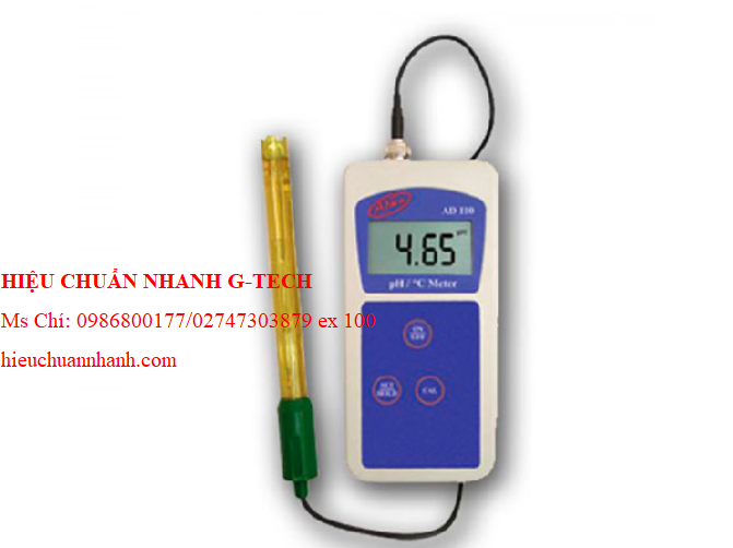 Hiệu chuẩn máy đo pH/ ORP/ nhiệt độ cầm tay Adwa AD111 (-2.00~ 16.00 pH). Hiệu chuẩn nhanh, uy tín, chất lượng tại Bắc Ninh