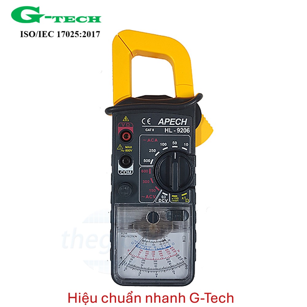 Hiệu chuẩn thiết bị Ampe kìm chị thị kim APECH HL-9206 (500A) . Dịch vụ hiệu chuẩn nhanh G-tech 24/7 Hiệu chuẩn thiết bị Ampe kìm chị thị kim APECH HL-9206 (500A) . Dịch vụ hiệu chuẩn nhanh G-tech 24/7