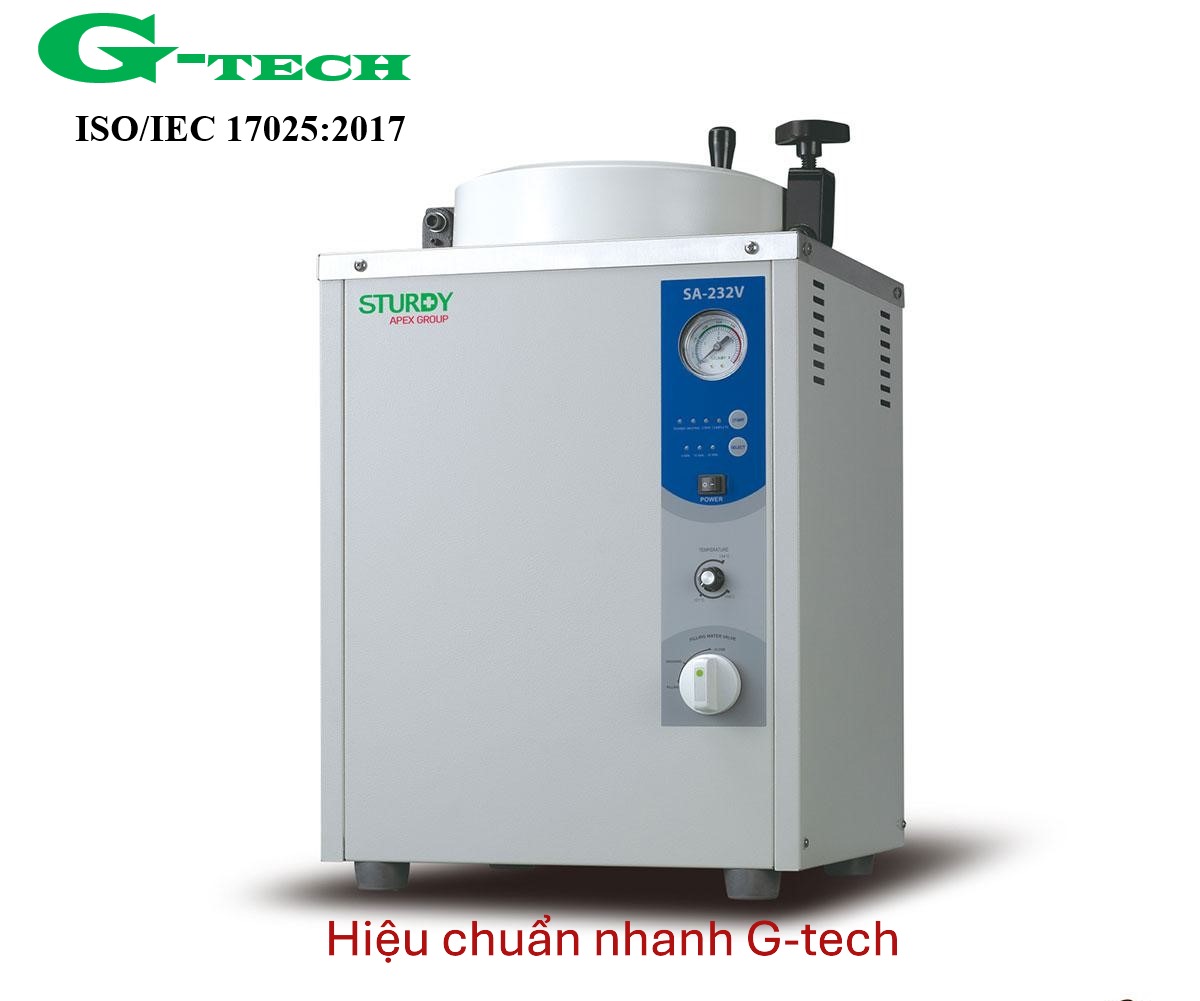 Hiệu chuẩn nồi hấp tiệt trùng kiểu bàn để đứng 16 lít SA-232 V STURDY. Dịch vụ hiệu chuẩn nhanh G-tech 24/7 Hiệu chuẩn nồi hấp tiệt trùng kiểu bàn để đứng 16 lít SA-232 V STURDY. Dịch vụ hiệu chuẩn nhanh G-tech 24/7
