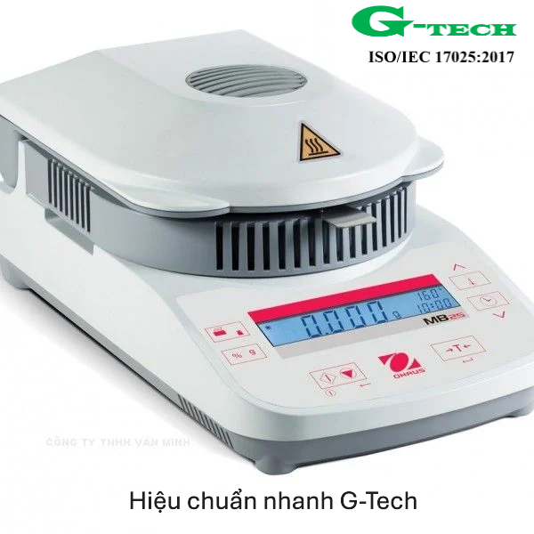 Hiệu Chuẩn Cân Sấy Ẩm Ohaus Model MB25. Dịch vụ hiệu chuẩn nhanh G-tech 24/7
