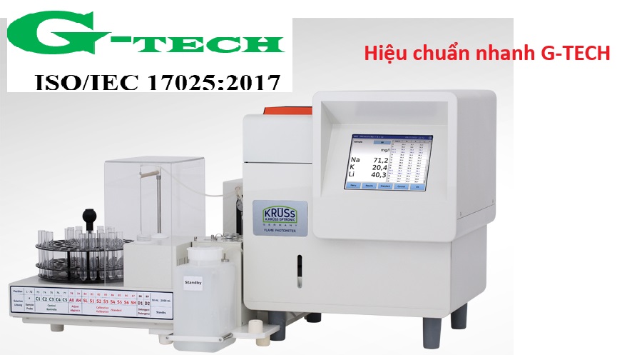 Hiệu chuẩn Máy quang kế ngọn lửa/ Flame Photometer KRUSS FP8400 (Na; K; Li; Ca)*. Dịch vụ Hiệu chuẩn an toàn và uy tín tại Phú Yên.