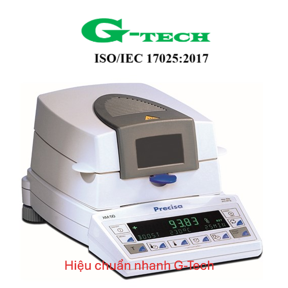 Hiệu Chuẩn cân sấy ẩm XM50 PRECISA 52g - 0,0001g . Dịch vụ hiệu chuẩn nhanh G-tech 24/7 tại Đắk Nông