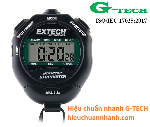 Hiệu chuẩn Đồng hồ bấm giờ Extech 365515-BK. Dịch vụ Hiệu chuẩn an toàn và uy tín 24/7 tại Bình Định.