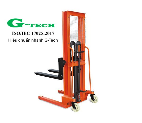 Kiểm định an toàn xe nâng hàng tay cao 2T-3M NIKI. Dịch vụ hiệu chuẩn - kiểm định nhanh 24/7 G-Tech và phục vụ tận nơi tại các khu công nghiệp miền Trung
