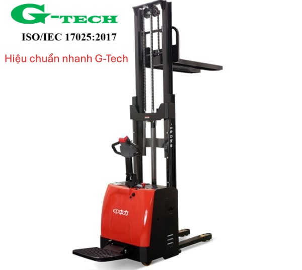 Kiểm định an toàn xe nâng hàng stacker 1,5 tấn ESR151. Dịch vụ hiệu chuẩn - kiểm định nhanh 24/7 G-Tech và phục vụ tận nơi tại các khu công nghiệp miền Trung