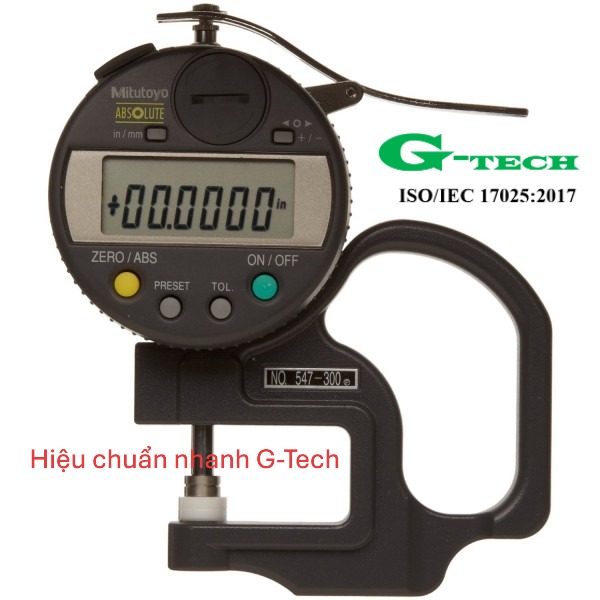 Hiệu chuẩn Đồng Hồ Đo Độ Dày/ Thickness Gauge Calibration. Dịch vụ hiệu chuẩn nhanh G-tech 24/7 và phục vụ tận nơi tại các khu công nghiệp miền Trung 