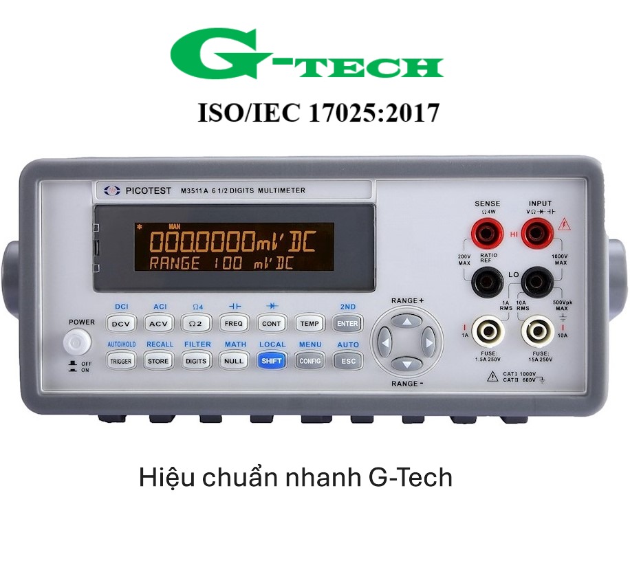 Hiệu chuẩn Đồng hồ vạn năng PICOTEST M3511A (6 1/2 digits). Dịch vụ hiệu chuẩn nhanh G-Tech 24/7 tại Thanh Hóa Hiệu chuẩn Đồng hồ vạn năng PICOTEST M3511A (6 1/2 digits). Dịch vụ hiệu chuẩn nhanh G-Tech 24/7 tại Thanh Hóa