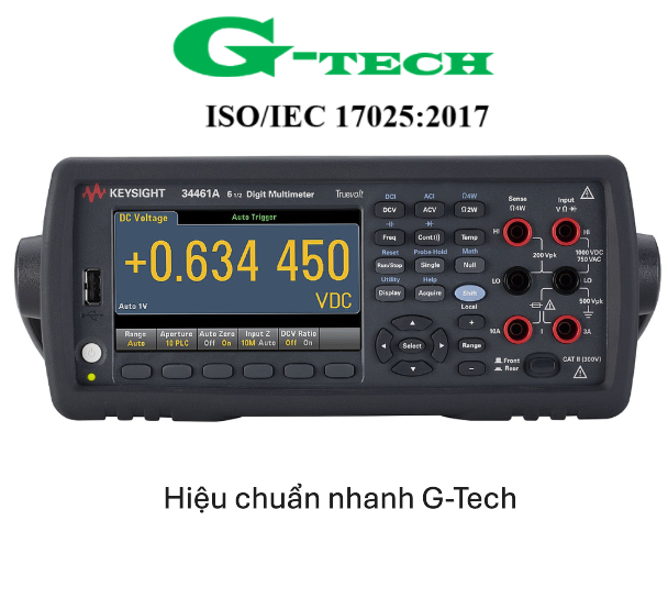 Hiệu chuẩn Đồng hồ vạn năng kỹ thuật số KEYSIGHT 34461A. Dịch vụ hiệu chuẩn nhanh G-Tech 24/7 tại Thừa Thiên Huế