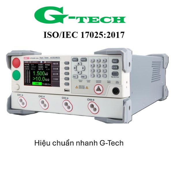 Hiệu chuẩn Máy kiểm tra Hipot Uni-T UT5320R-S4. Dịch vụ hiệu chuẩn nhanh G-Tech 24/7 tại Hà Tĩnh