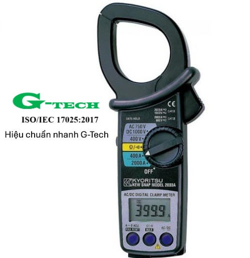 Hiệu chuẩn Ampe kìm số KYORITSU 2003A (2000A). Dịch vụ hiệu chuẩn nhanh G-tech 24/7 tại Lâm Đồng Hiệu chuẩn Ampe kìm số KYORITSU 2003A (2000A). Dịch vụ hiệu chuẩn nhanh G-tech 24/7 tại Lâm Đồng