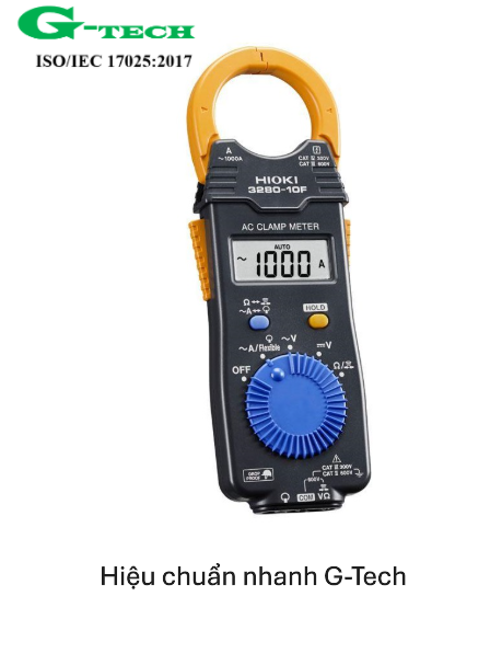 Hiệu chuẩn Ampe kìm HIOKI 3280-10F (1000A). Dịch vụ hiệu chuẩn nhanh G-tech 24/7 tại Thanh Hóa