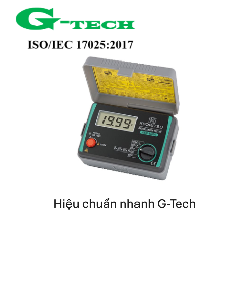Hiệu chuẩn Máy đo điện trở đất KYORITSU 4105A. Dịch vụ hiệu chuẩn nhanh G-tech 24/7 Thanh Hóa Hiệu chuẩn Máy đo điện trở đất KYORITSU 4105A. Dịch vụ hiệu chuẩn nhanh G-tech 24/7 Thanh Hóa