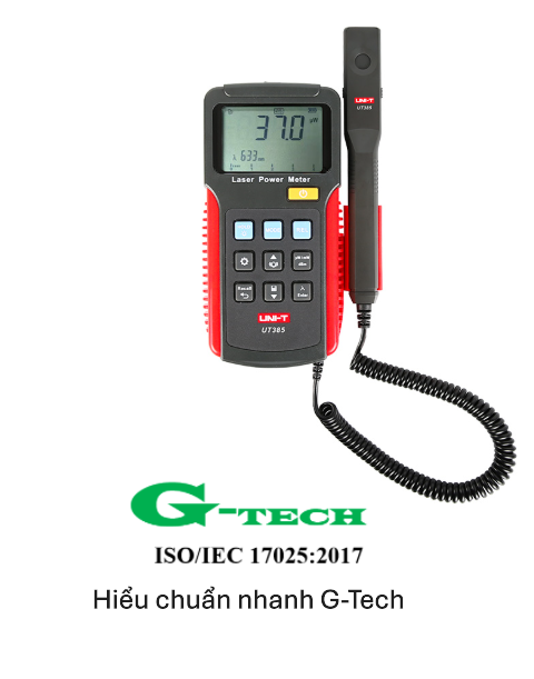 Hiệu chuẩn Máy đo công suất laser UNI-T UT385. Dịch vụ hiệu chuẩn nhanh G-tech 24/7 tại Lâm Đồng 