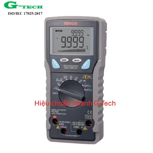 Hiệu chuẩn Đồng hồ vạn năng số Sanwa PC700. Dịch vụ hiệu chuẩn nhanh G-tech 24/7 tại Lâm Đồng