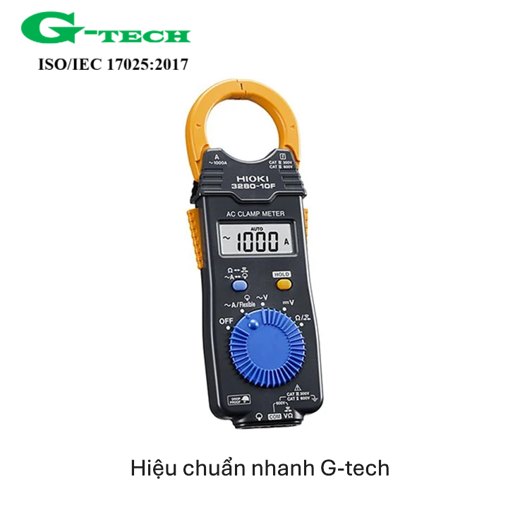 Hiệu chuẩn Ampe kìm đo dòng AC 1000A. Dịch vụ hiệu chuẩn nhanh G-tech 24/7 tại Hà Tĩnh 