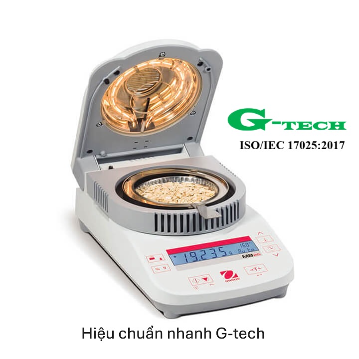 Hiệu chuẩn Cân sấy ẩm 3 số lẻ (110G/0.005G) – Ohaus – MB25. Dịch vụ hiệu chuẩn nhanh G-tech 24/7 tại Quảng Trị 