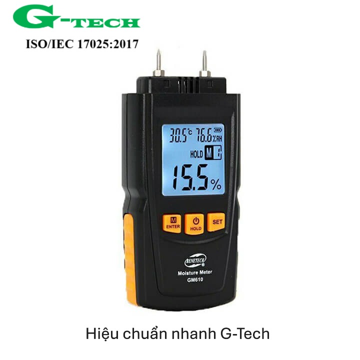 Hiệu chuẩn Máy Đo Độ Ẩm Gỗ Cầm Tay – Benetech GM610. Dịch vụ hiệu chuẩn nhanh G-tech 24/7 tại Khánh Hòa 