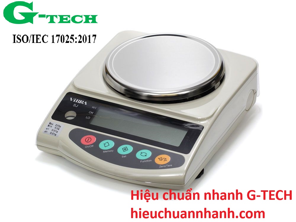 Hiệu chuẩn Cân Điện Tử Vibra Shinko SJ220E (220g/0.01g). Dịch vụ hiệu chuẩn an toàn và uy tín, phục vụ tận nơi 24/7 tại Thanh Hóa.