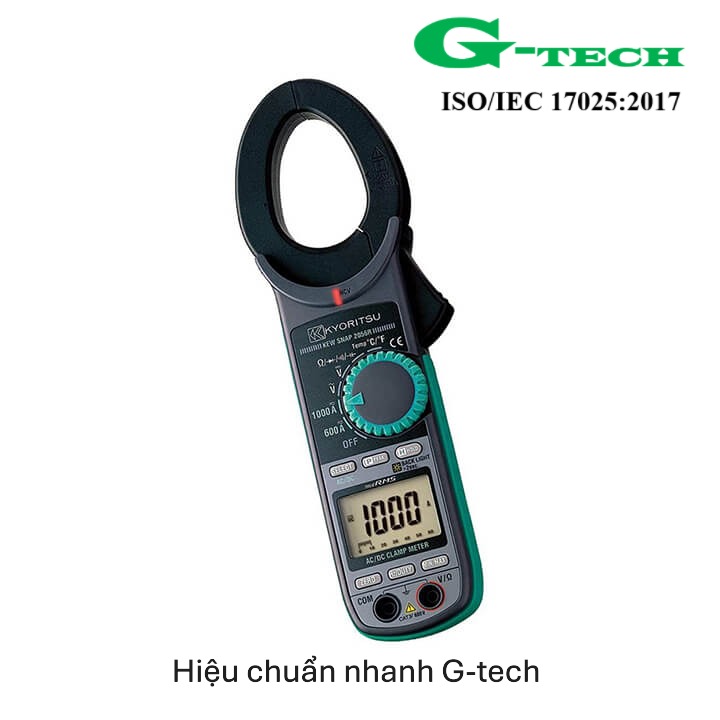 Hiệu chuẩn Ampe kìm True RMS 1000A. Dịch vụ hiệu chuẩn nhanh G-tech 24/7 tại Đắk Lắk