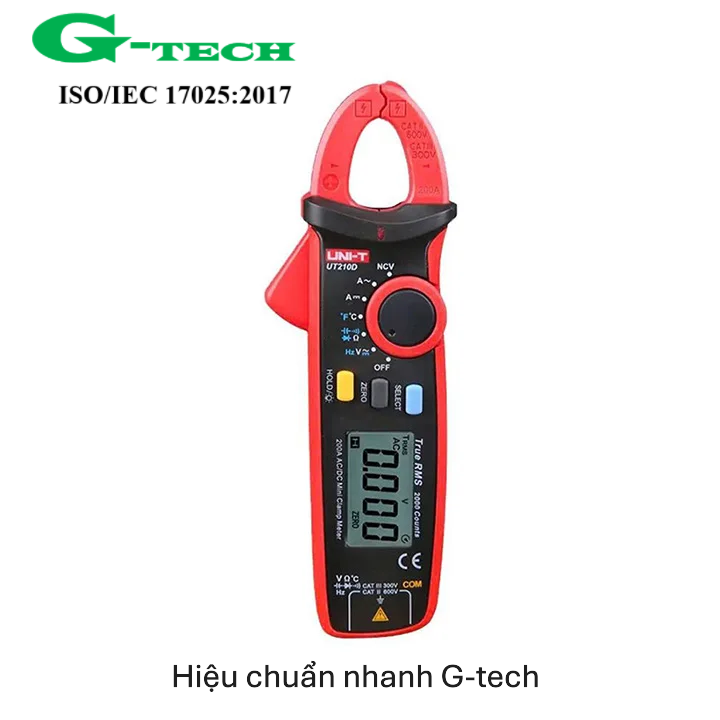 Hiệu chuẩn Ampe kìm đo dòng AC/DC 200A. Dịch vụ hiệu chuẩn nhanh G-tech 24/7 tại Đà Nẵng 